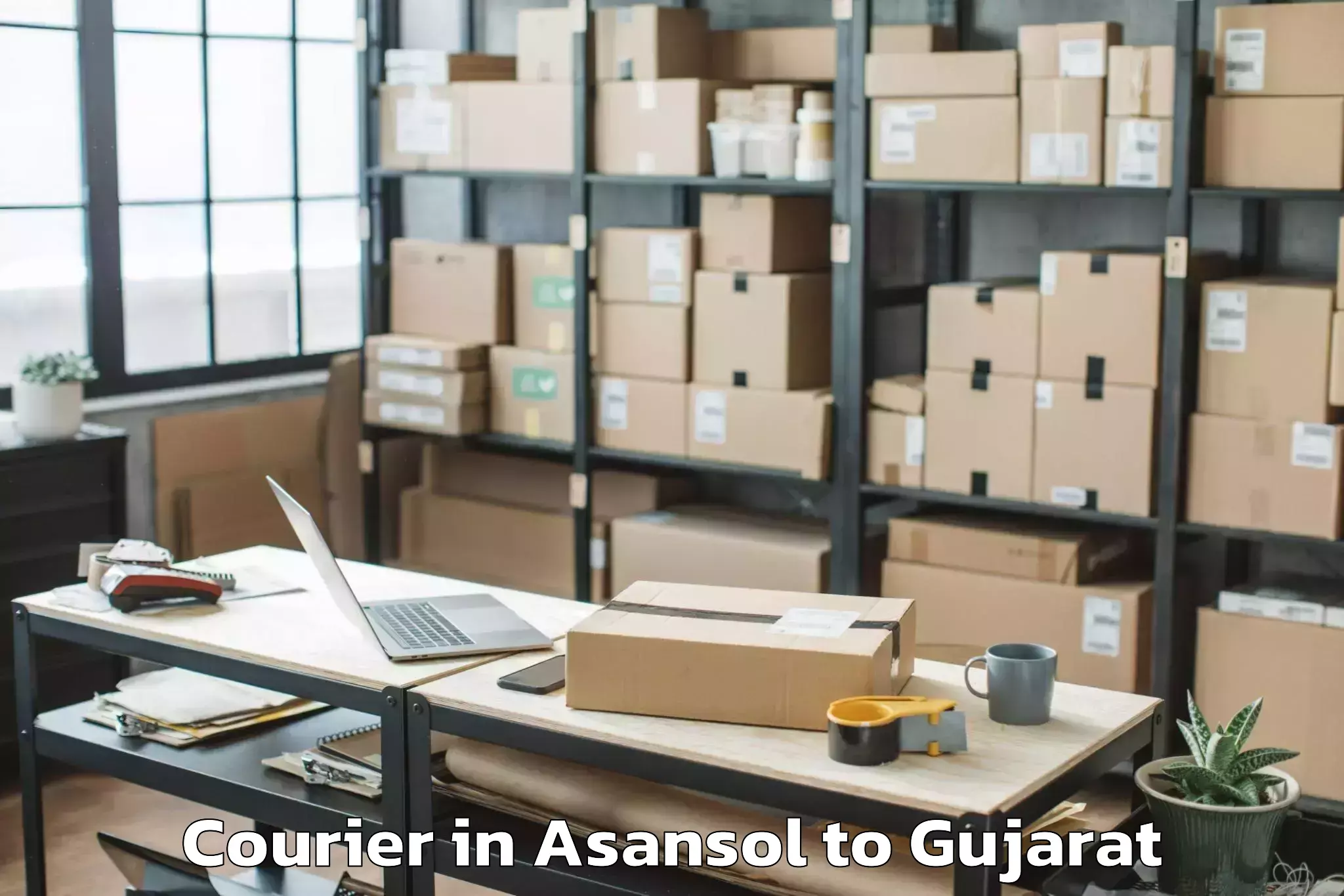 Get Asansol to Patdi Courier